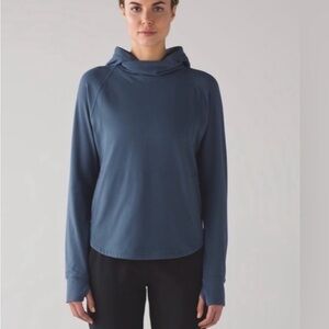 Blue Hooded Sweatshirt